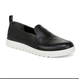 VIONIC UPTOWN WILLA LEATHER SLIP ON SNEAKERS BLACK 9